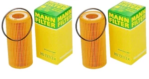 Mann Pair of 2 Engine Oil Filters HU7213x  Mercedes Maybach C216 W221 R230 CL600 - Picture 1 of 1