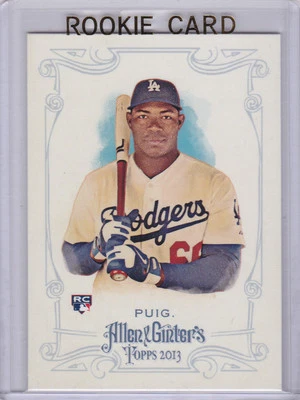 YASIEL PUIG Dodgers RC 2013 Topps Allen& Ginter ROOKIE CARD Los Angeles BASEBALL - Image 1 of 2
