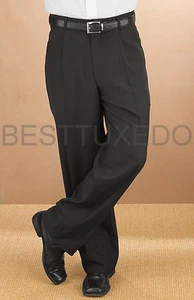 Vita taglia 34. Pantalone elegante uomo. Abito smoking, formale, matrimonio, ballo, crociera - Foto 1 di 1