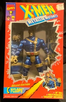 Figura Cyclops TOYBIZ X-MEN 1994 EDICIÓN DE LUJO 10" MUTANTES METÁLICOS  Foto 1 de 4