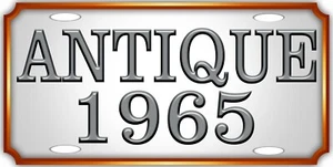 CUSTOM ANY YEAR CAR MODEL YEAR METAL NOVELTY CAR LICENSE PLATE antique classic - Picture 1 of 3