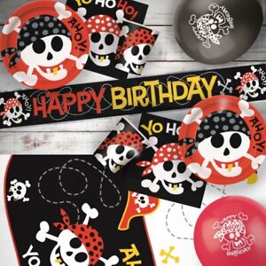 Pirate Ahoy Party Supplies Tableware, Balloons, Decorations, Party Bags, Invites