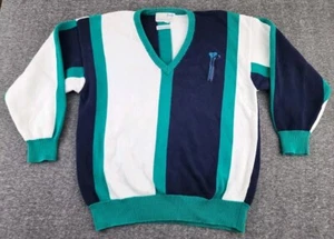 VINTAGE Pringle Sports Nick Faldo Sweater Mens Extra Large V-Neck Golf Adult - Picture 1 of 12