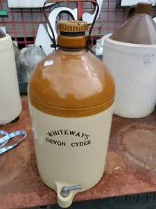 Original Vintage Whiteway's Devon Cyder Steinzeug Griff Zapfen Krug Apfelwein Zapfhahn - Bild 1 von 12