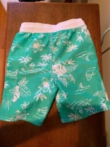 OshKosh B'Gosh Boys' Bathing Suit Swim Palm Trees Size 8 - Picture 1 of 2