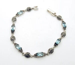 Sterlingsilber Topas Marcasit Link Armband - Bild 1 von 2