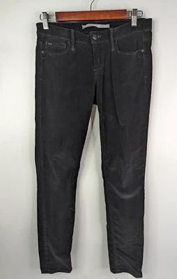 Pantalones al tobillo Joe's Jeans negros de pana Chelsea talla 26 tiro bajo ajustados Foto 1 de 4