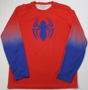 Under Armour Shirt Mens 2XL Red Ultimate Spiderman Marvel Compression alter ego - Picture 1 of 4
