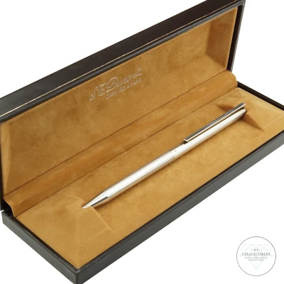 S.T. Dupont Classique Kugelschreiber Silber Drehmechanik mit Box - Bild 1 von 4