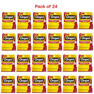 (24 Pack) Orajel .25oz Medicated Oral Pain Relief Toothache Gel Exp Date: 1/2013 - Bild 1 von 8
