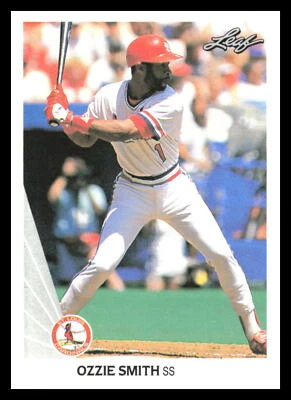 1990 Leaf Ozzie Smith #142 St. Louis Cardinals 5B - Image 1 of 2