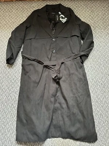Brave Soul Single Breasted Trench Coat Pea Coat Womens Size 10 Black New (41) - Bild 1 von 4