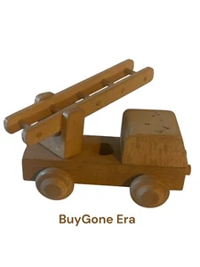 Mid Century Modern Wooden Fire Truck & Station Box Kay Bojesen. Made In Denmark. - Picture 1 of 20