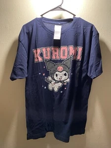 Kuromi T-Shirt- Size Large Dark Blue - Picture 1 of 4