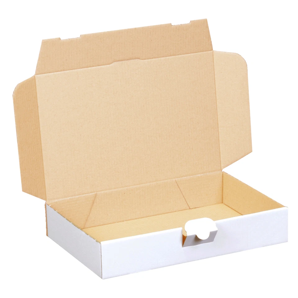 Maxibriefkartons Maxibrief Versandkarton 240 x 160 x 45 mm weiß DIN A5 für DHL