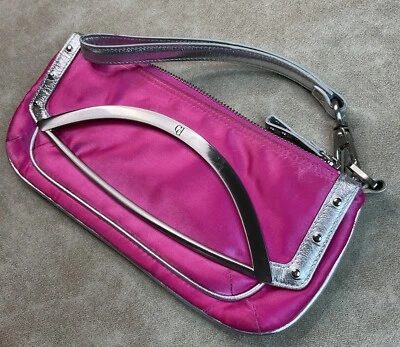 Charles David Bolso sin asas Muñequera Rosa Plata Detalles Organizador  Foto 1 de 4