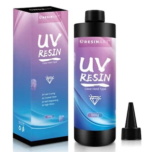 UV Resin 500g Upgrade Crystal Clear Hard Ultraviolet Epoxy Resin Glue Low Odo... - Picture 1 of 8