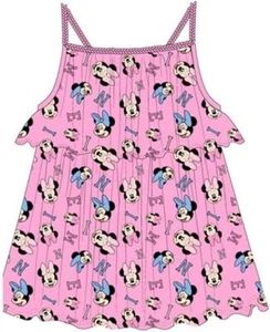 Vestito MINNIE Spalline Intrecciate Colore Rosa Taglie 2-4-5 anni - Picture 1 of 1