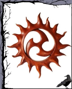 Decoración de pared medieval de madera - Triskel - Triskel Sol - Imagen 1 de 1