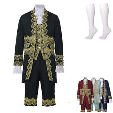 Men's 18th Century Court Suit Colonial Victorian British Men's Rococo Costume
