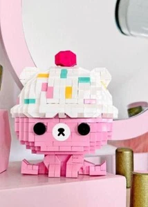 Momiji Mini Bricks Bruno Pink Bear Figure 557 pieces MB2304 - Picture 1 of 1