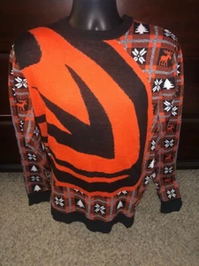 Anaheim Mighty Ducks Mens Multicolor Long Sleeves Round Neck Pullover Sweater - Picture 1 of 4