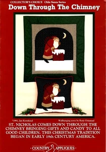 Patrón de edredón y almohada de pared Down through The Chimney por Country Appliques CA64 - Imagen 1 de 2
