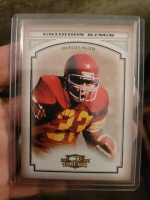 2006 Donruss Threads College Gridiron Kings Gold /100 Marcus Allen #CGK-1 HOF - Image 1 of 2
