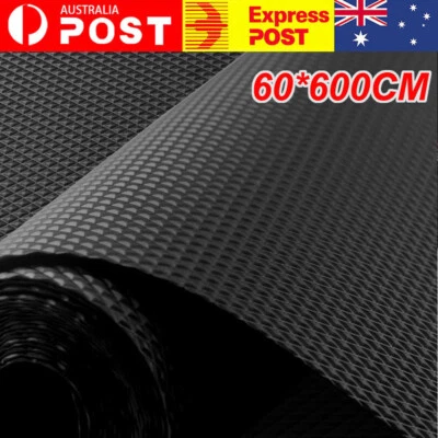 Black Anti Slip Mat Roll 60x600cm Grip Matting Matt Drawer Liner Multi Purpose - image 1 of 4