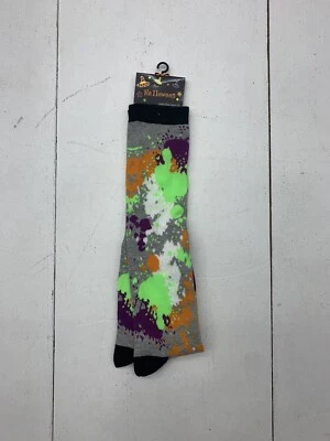 Calcetines salpicaduras de pintura gris Halloween 1 par para mujer talla 4-10 Foto 1 de 3