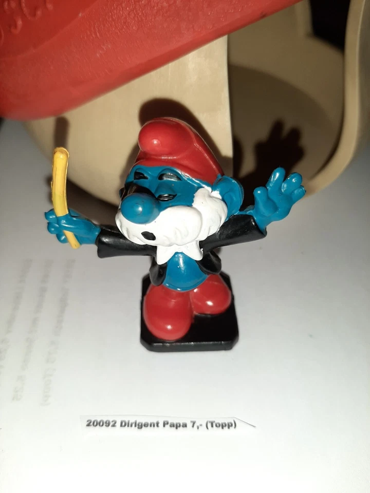 20092 Dirigent Papa Schlumpf Schlümpfe - Bild 1 von 1