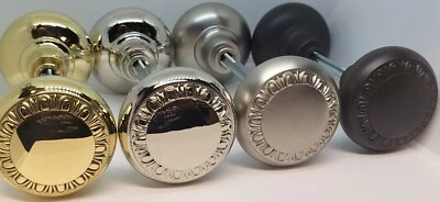 Pomo de puerta de latón resistente de núcleo sólido. 2-1/4" Elegante Huevo y Dardo Diseño Elegante Nuevo Foto 1 de 4