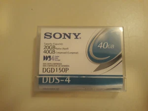 5 Sony DDS-4 Données Bande Cartouche 20GB/40GB DGD150P - Photo 1/2