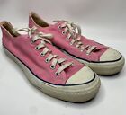 Vintage 70s 80s Converse Chuck Taylor Low USA Made mens 9.5 worn pink rare