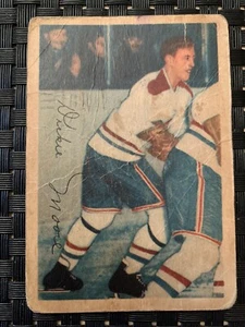 1953-54 Parkhurst No. 28 James Dickie Moore Beliveau Error Montreal Canadians - Picture 1 of 4