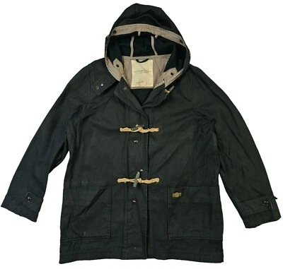 LO ÚLTIMO UNISEX DENIM & SUPPLY RALPH LAUREN LONA CON CAPUCHA NEGRA Abrigo Chaqueta XL *Ajuste L Foto 1 de 4