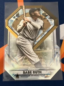Babe Ruth Topps 2022 Diamond Greats troquelado New York Yankees - Imagen 1 de 2