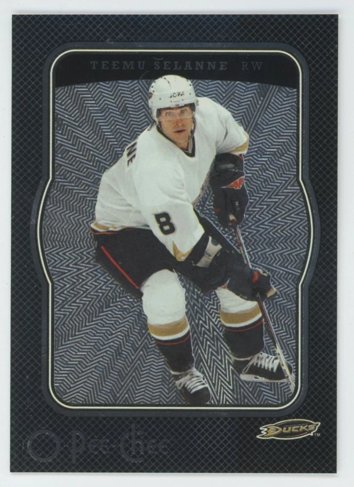 2007-08 O-PEE-CHEE Teemu Selanne #3 MICROMOTION BLACK /100 - Image 1 of 2