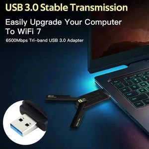 USB Wireless Network Card 2.4/5.8g Dual Band Gigabit Card Network Computer U3F6 - Picture 1 of 11