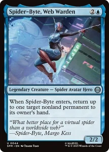 MTG magic cards 1x Spider-Byte, Web Warden Marvel's Spider-Man NM-Mint, English - Picture 1 of 1