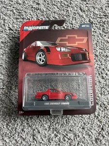 2025 Majorette 1985 Chevrolet Camaro In Red Collector Series W/ Acrylic Case - Picture 1 of 3