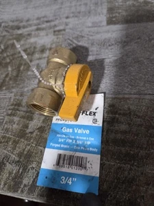 Pro-Flex CSST 3/4 In. FIP x 3/4 In. FIP (1 Piece) - Gas Valve PFGVO-F34C - Picture 1 of 9