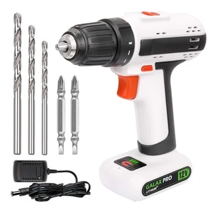 Drill Driver, Lightweight 12V 2 Speed Cordless Drill, Maximum Torque 25 N.M, ... - Picture 1 of 9
