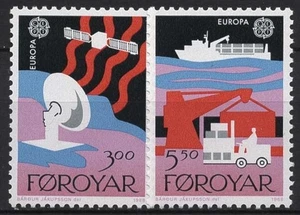 Färöer 1988 Europa CEPT: Transport- und Kommunikationsmittel 166/67 postfrisch - Picture 1 of 1