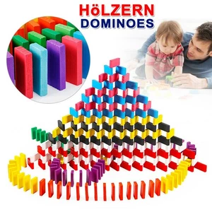 1080Pcs Dominosteine bunte Bausteine Bauklötze Holzklötze Kinder Domino Spielzeu - Bild 1 von 17