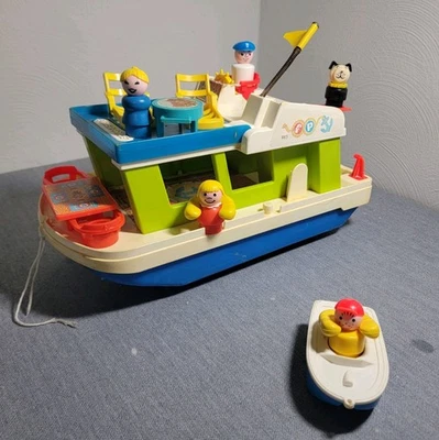 ¡¡Completo!! Fisher Price Vintage Happy House Boat #985 Foto 1 de 4