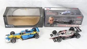 Lot of 2 Diecast Race Cars Action Indy Cheever, Hot Wheels F1 Renault LE 1:18 - Picture 1 of 24