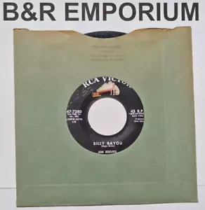 Jim Reeves - Billy Bayou/I'd Like To Be - (1959 RCA Victor) - 7" Vinyl Single - Imagen 1 de 4