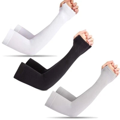 1pair Women Men Cooling Sleeves Outdoor Golf Driving Arm Cover UV Sun Protection