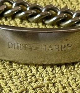 VTG Champion Rhodium Plated/Chain Link“Dirty Harry”ID Bracelet Pat No.3.365,760 - Picture 1 of 7